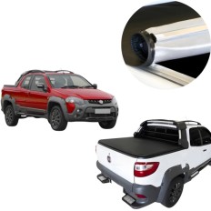 Capota Marítima Strada Adventure Cabine Dupla 2014 até 2019 Sem Estepe Roller Premium 