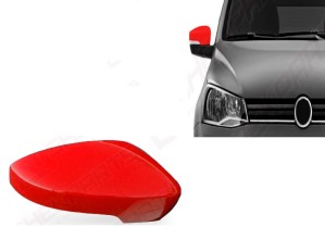 Capa Retrovisor Vermelh Gol/Sav/Voy/Fox C/Furo LD*