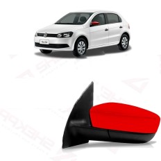 Capa Retrovisor Vermelh Gol/Sav/Voy/Fox S/Furo LE*