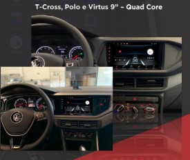 Central Multimidia Polo/T-Cross/Virtus 9" 1+16"